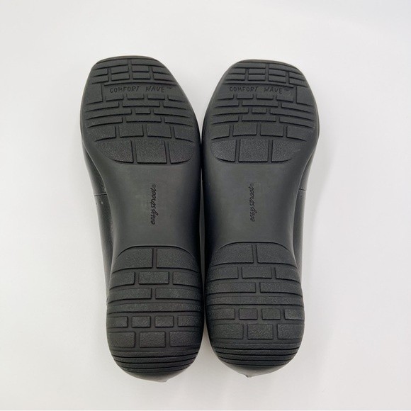 8WW‎ 8 XW EXTRA WIDE Easy Street Purpose Black Faux Vegan Leather Loafers Shoes - Picture 9 of 13